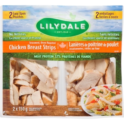 Lilydale Oven Roasted Chicken Breast Strips 300 g, $5.33/100g