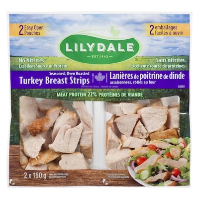 Lilydale Oven Roasted Turkey Breast Strips 300 g, $3.83/100g