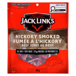 Jack Link’s Grignotines de viande Jerky au bœuf fumé au noyer 80 g, 9,99 $/100g