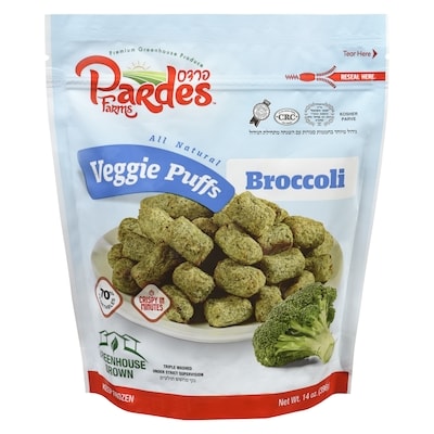 Pardes Farms Veggie Puffs Broccoli  397 g, $3.27/100g