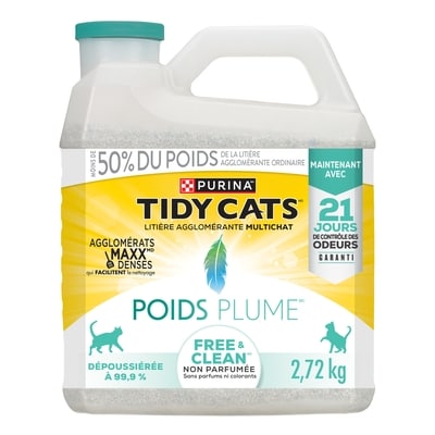Purina Tidy Cats poids plume litière pour chats 2.72 kg, 0,62 $/100g