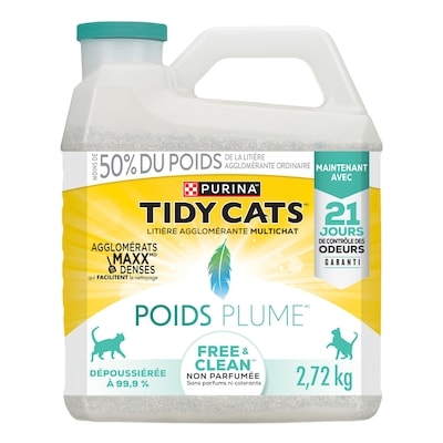 Purina Tidy Cats poids plume litière pour chats 2.72 kg, 0,55 $/100g