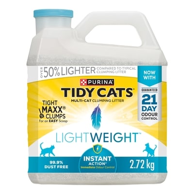 Purina Tidy Cats LightWeight Cat Litter Instant Action Multi-Cat 2.72 kg, $0.51/100g