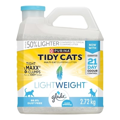 Purina Tidy Cats LightWeight Cat Litter with Glade Clear Springs Multi-Cat 2.72 kg, $0.51/100g