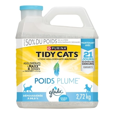 Purina Tidy Cats poids plume litière pour chats 2.72 kg, 0,62 $/100g