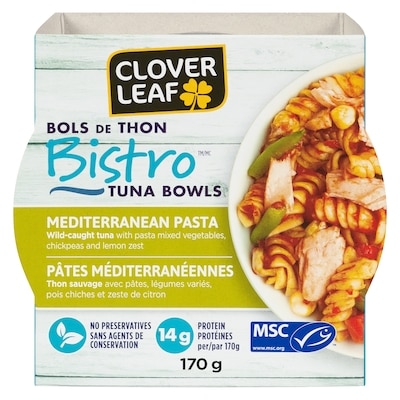 Clover Leaf Bistro Bowls Mediterranean Pasta 170 g, $2.52/100g