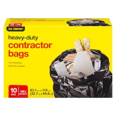 No Name Heavy-Duty Contractor Bags  10 ea, $1.20/1ea