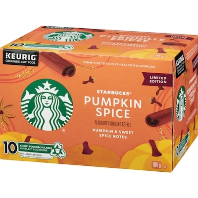 Coffee, Pumpkin Spice Flavoured Ground  K-Cup Pods Box