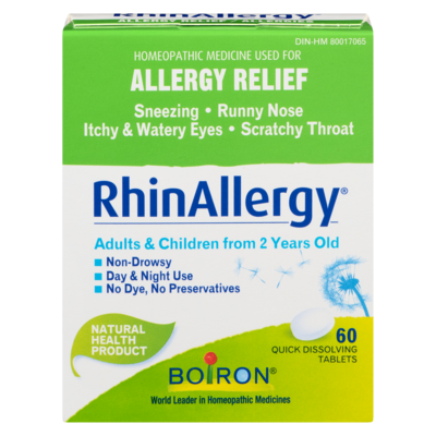 Boiron Rhinallergy For Allergies 60 ea, $0.18/1ea