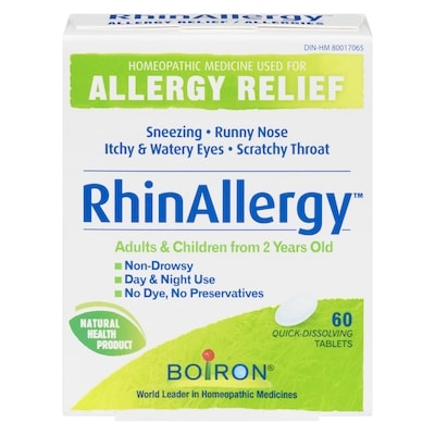 Boiron Rhinallergy For Allergies 60 ea, $0.25/1ea