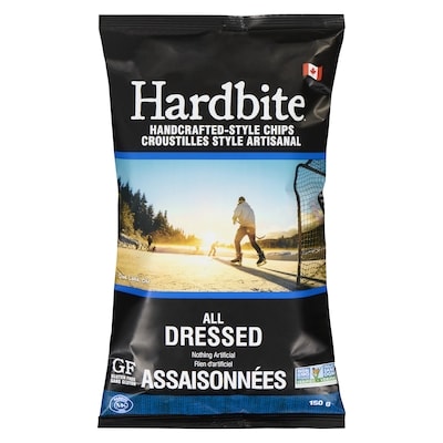 Hardbite Croustilles de style artisanal Hardbite assaisonnées 1 150 g, 3,00 $/100g