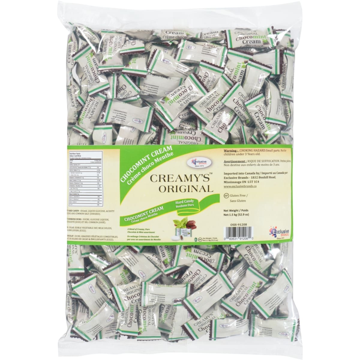 Exclusive Brands Creamy Chocolate Mint Cream Candy