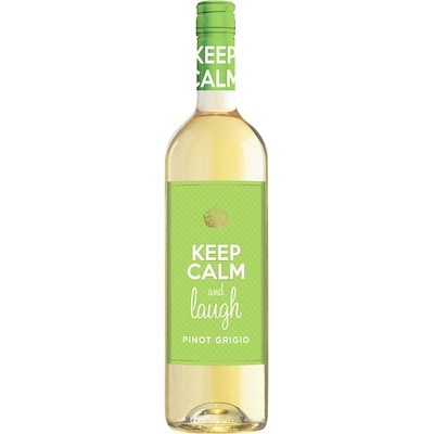 KEEP CALM Vin blanc Calm and Laugh Pinot Grigio (Pièce d’identité requise au moment du ramassage) 750 ml, 1,53 $/100ml