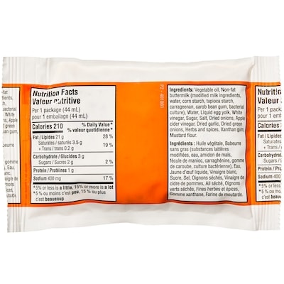 Ranch Dressing Pouch