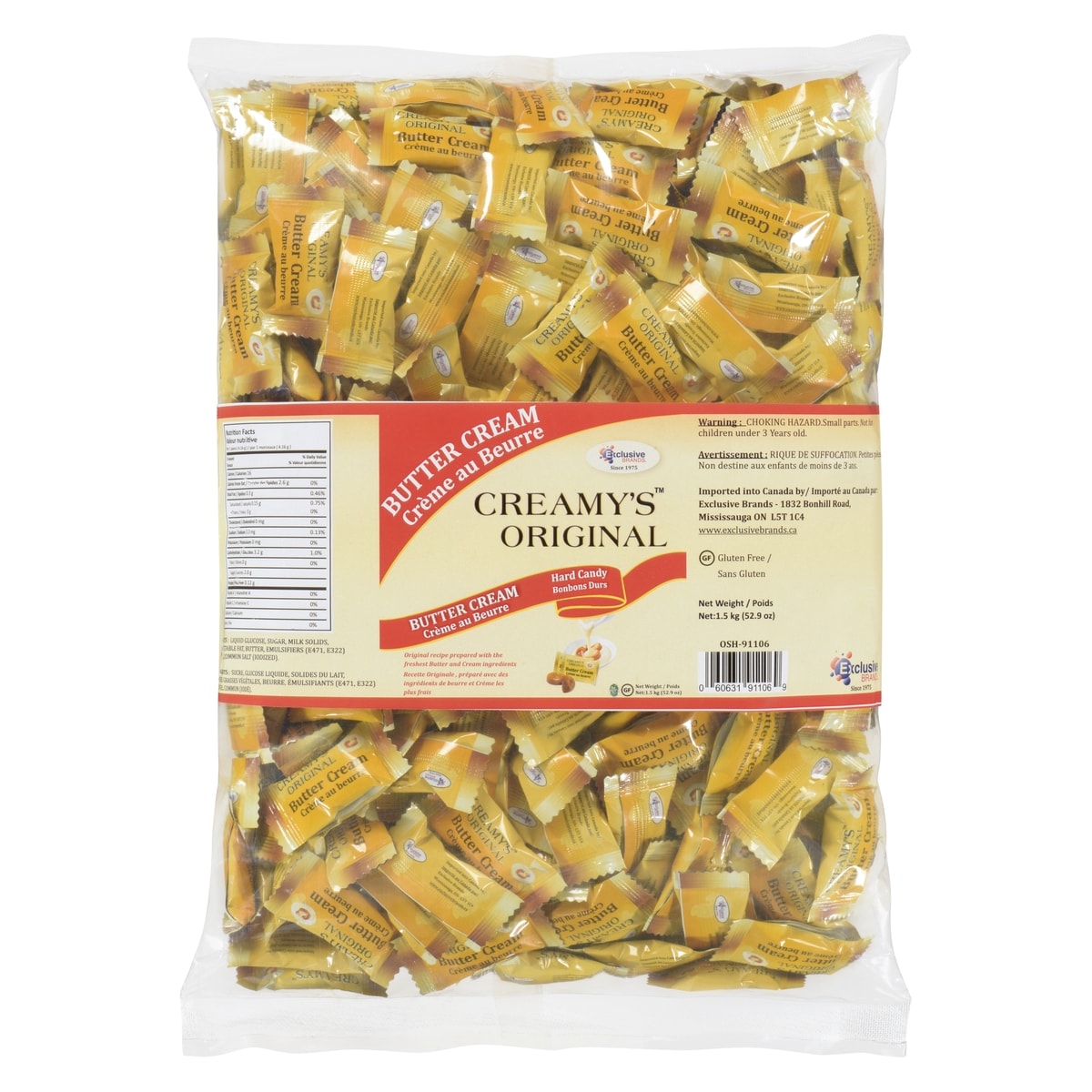 Exclusive Brands Creamy Butter Cream Bulk Candy