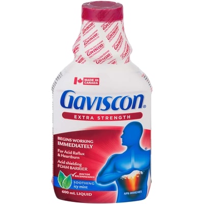 Gaviscon Heartburn Relief, Extra Strength Liquid Icy Mint 600 ml, $5.58/100ml