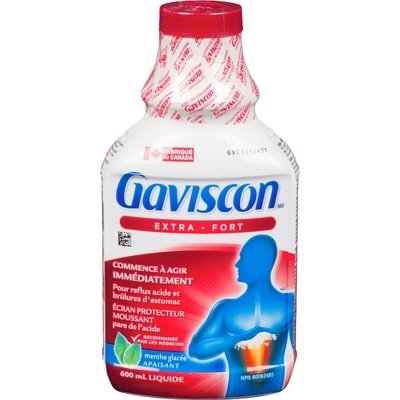 Gaviscon Soulagement des brûlures d’estomac Gaviscon, liquide, extra-fort, menthe glacée 600 ml, 5,58 $/100ml