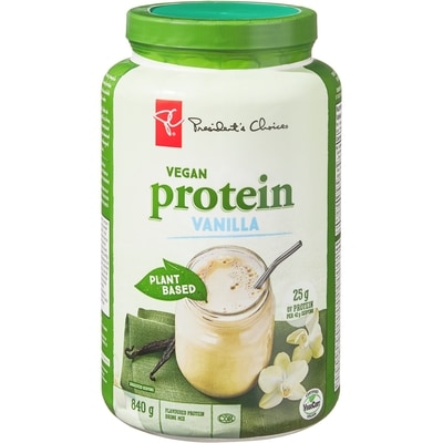 President's Choice Plant Based Vegan Protein, Vanilla 840 g, $6.07/100g