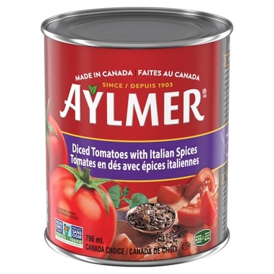 Aylmer Diced Tomatoes with Italian Spices 796 ml, $0.40/100ml