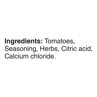 Diced Tomatoes with Italian Spces, No Salt