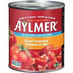 Aylmer Tomates en dés sans sel ajouté 796 ml, 0,21 $/100ml