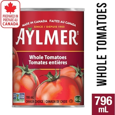 Aylmer Tomatoes Whole 796 ml, $0.25/100ml