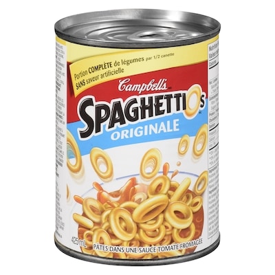 Campbell’s Spaghettios 425 ml, 0,47 $/100ml