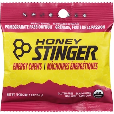 Honey Stinger Organic Chews - Pomegranate Passion Fruit 50 g, $6.58/100g