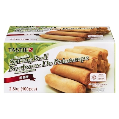 Tastie Vegetarian Spring Roll 100 ea, $0.14/1ea