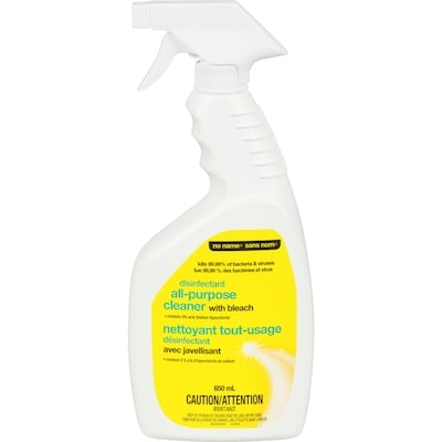 No Name All Purpose Disinfectant Cleaner with Bleach  650 ml, $0.46/100ml