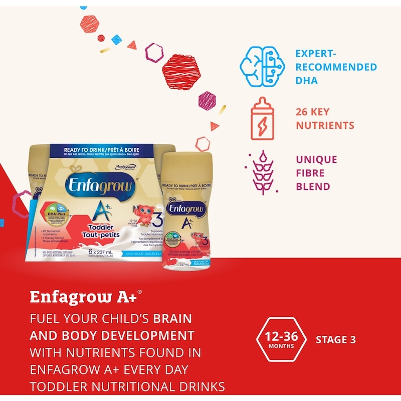 Toddler & Child Nutritional Drink, Ready to Feed, Milk Flavour