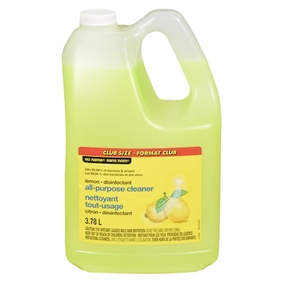 No Name Lemon Disinfectant All-Purpose Cleaner 3.78 l, $0.24/100ml