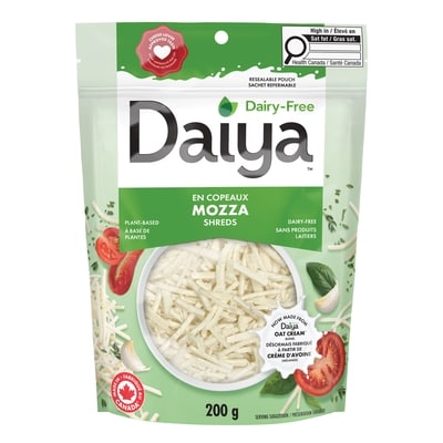 Daiya Dairy Free Mozzarella Cheese Shreds 200 g, $3.25/100g