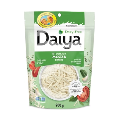 Daiya Dairy Free Mozzarella Cheese Shreds 200 g, $3.25/100g