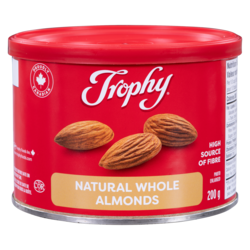 Trophy Almonds Natural Whole 200 g, $2.75/100g