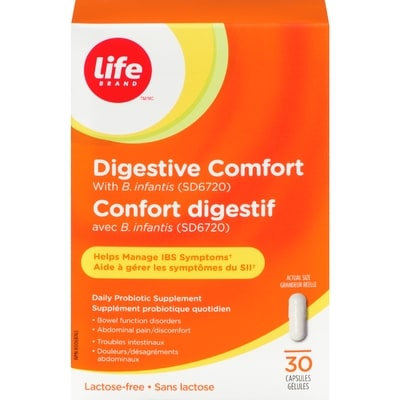 Life Probiotiques pour le confort digestif 30 ea, 0,87 $/1ch