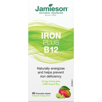 Jamieson Iron Plus Vitamin B12 45 ea, $0.29/1ea