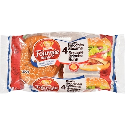 La Fournée Dorée Lfd Pt Pains Brioches Burger 200 g, 2,50 $/100g
