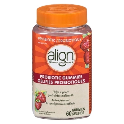 Align Probiotique gélifié 60 ea, 0,72 $/1ch