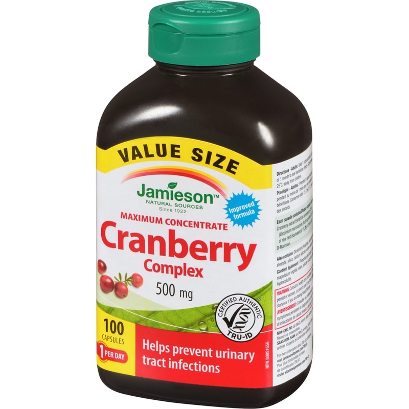 Maximum Concentrate Cranberry Complex Capsules, 500 mg 100 Count