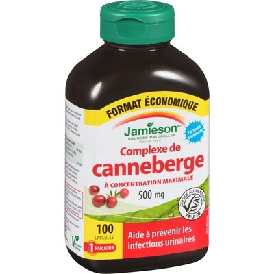Complexe de canneberge - Concentration maximale 100 count