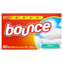 Bounce Fabric Softener Sheets, Fresh Linen Scent, 80 Count 80 ea, $0.06/1ea