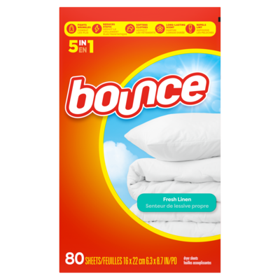 Bounce Fabric Softener Sheets, Fresh Linen Scent, 80 Count 80 ea, $0.07/1ea