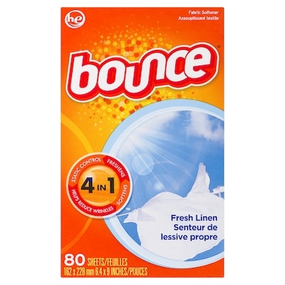 Bounce Fabric Softener Dryer Sheets, Fresh Linen, 80 count 80 ea, $0.09/1ea