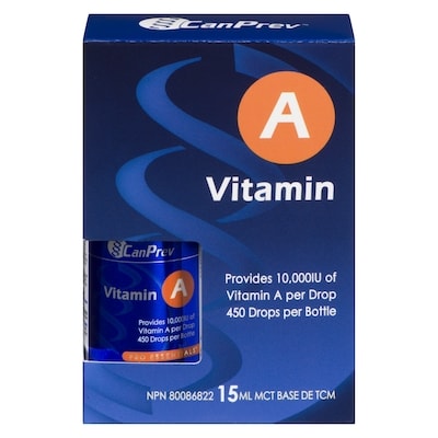 CanPrev Vitamin A Drops 15 ml, $101.27/100ml