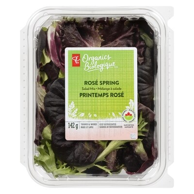 Mélange de salade printemps rosé