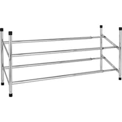 2-Tier Chrome Plated Shoe Rack