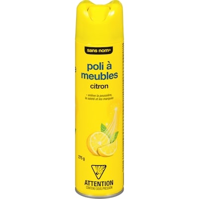 Sans Nom Poli à meubles, citron 275 g, 2,36 $/100g