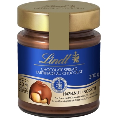 Lindt Tartinade au chocolat au lait et à la noisette 200 g, 5,50 $/100g