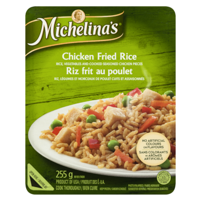Michelina Riz frit au poulet Michelina’s 255 g, 0,98 $/100g